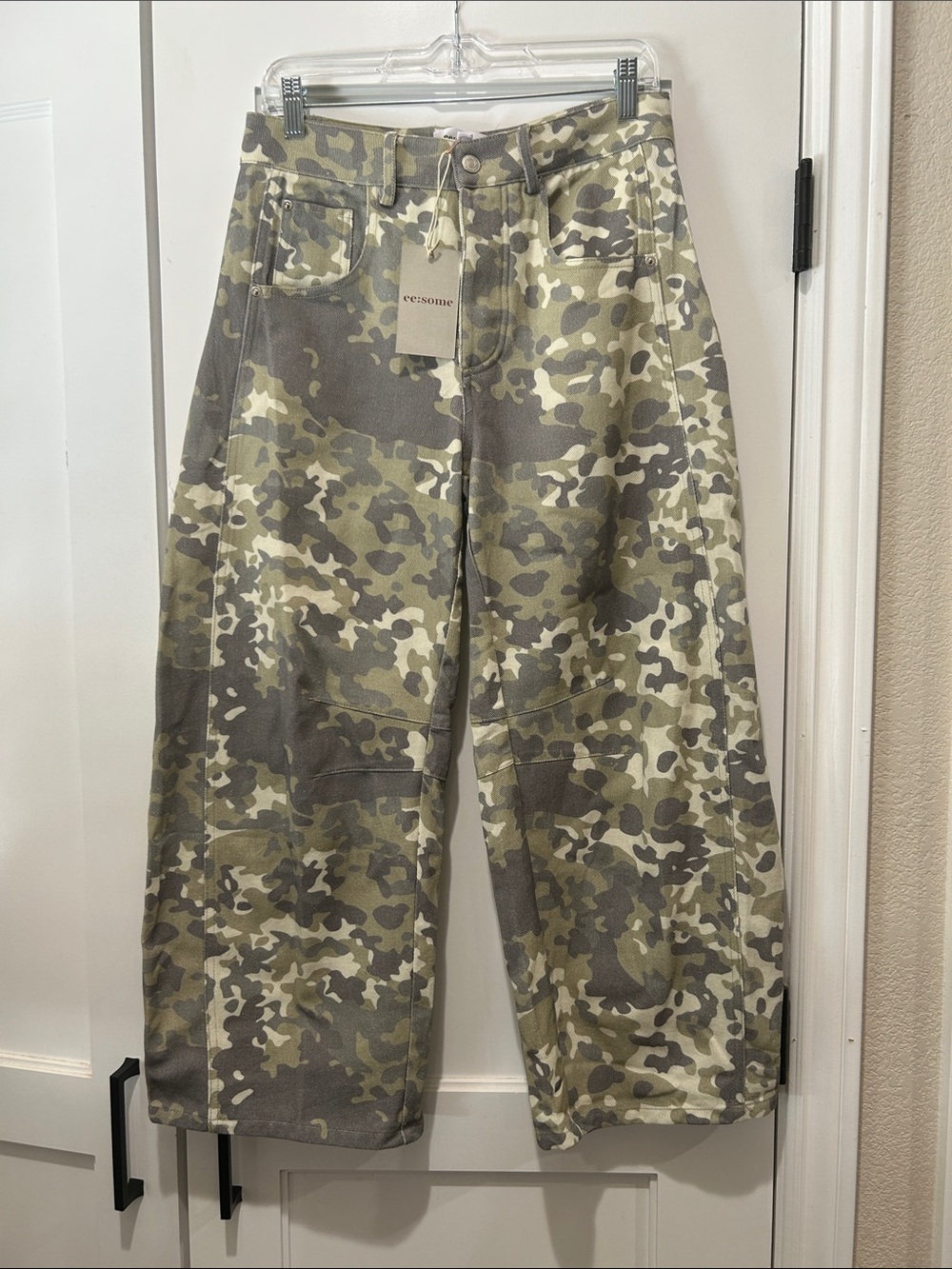 Women’s Olive Camo Barrel Pants